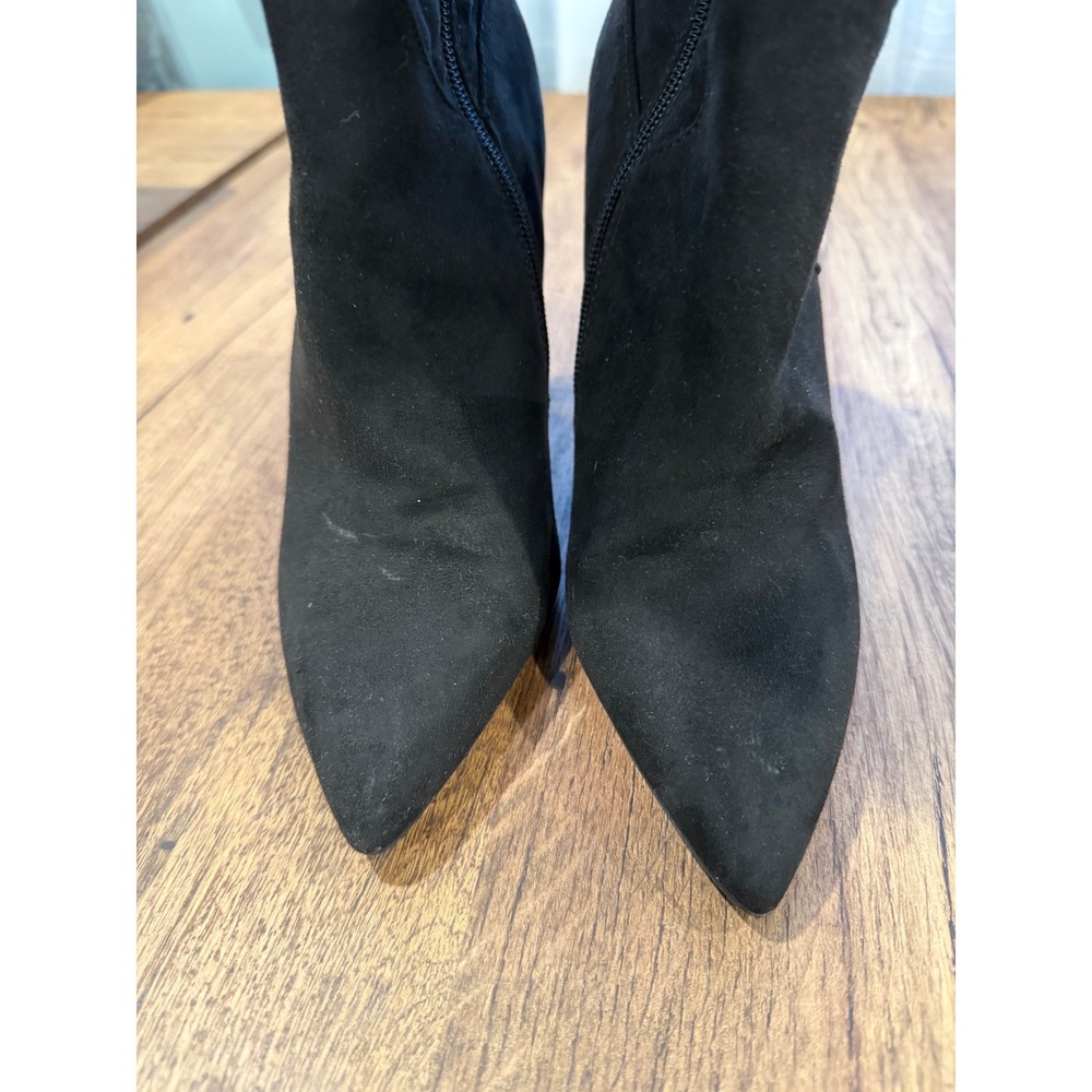 Jessica Simpson Black‎ Suede Pointed Toe Stiletto Heel Knee High Boots Size 7 - Picture 4 of 9